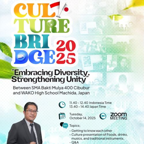 Sekolah Bakti Mulya 400 Cibubur dan Wako High School Jepang Bangun Jembatan Budaya Lewat Bahasa